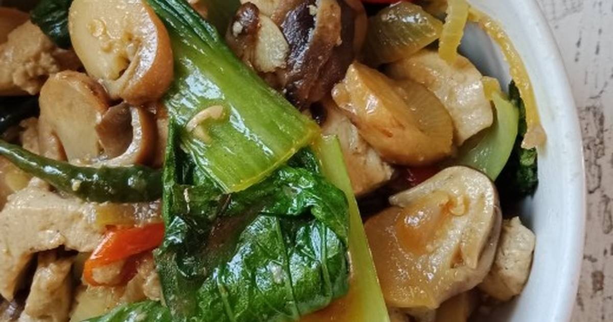 Resep Hari Ini: Bokchoy Tahu Siram Jamur